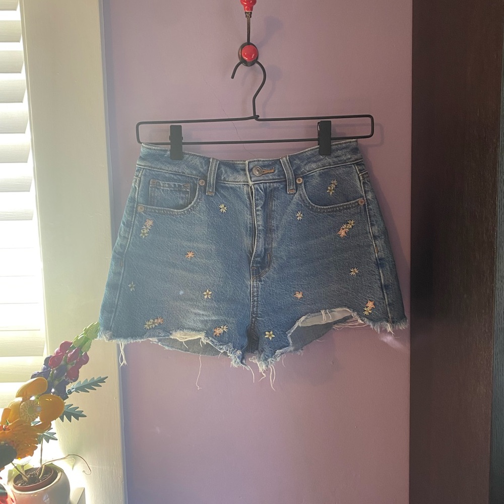 American Eagle embroidered shorts